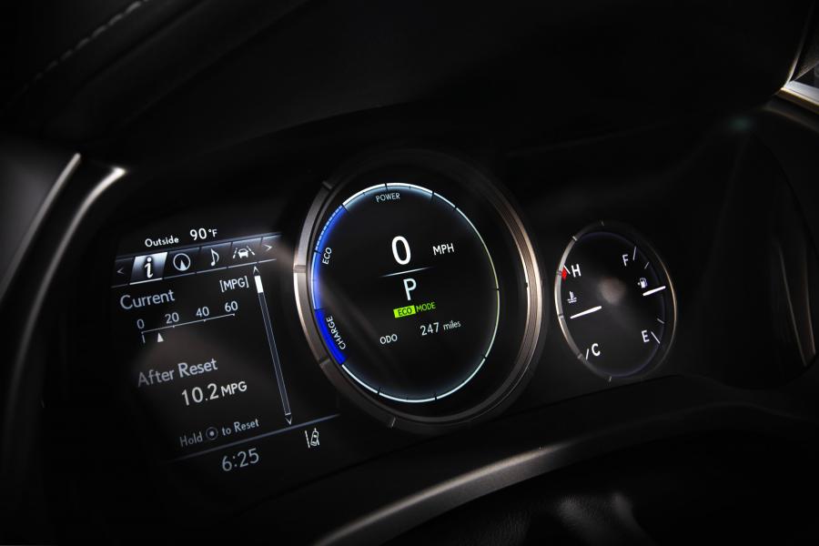 Панель приборов Lexus RX450h F-Sport 2019 года  (NA) (фото 16 из 37)